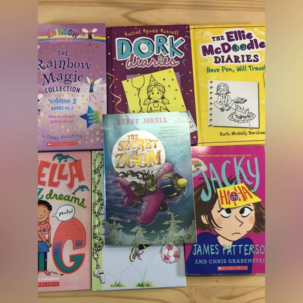 Lot Of 7 Children's Young Readers Chapter Books Paperback Hardcover Scholastic